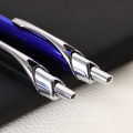 Office Holiday Customized Logo High-end Ballpoint Pen Creative Aluminum Rod Press Metal Ball Pen Triangle Pen